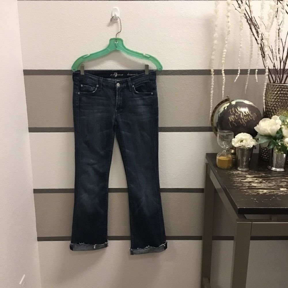 7 For All Mankind-Kimmie Cut-off Jeans